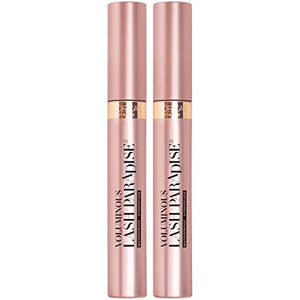 L'Oreal Paris Voluminous Makeup Lash Paradise Mascara, Voluptuous Volume, Intense Length, Feathery Soft Full Lashes, No Flaking, No Smudging, No Clumping, Blackest Black, 0.25 Fl Oz (Pack of 2)