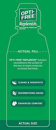 Opti-Free Replenish Multi-Purpose Disinfecting Solution with Lens Case (Pack of 4)
