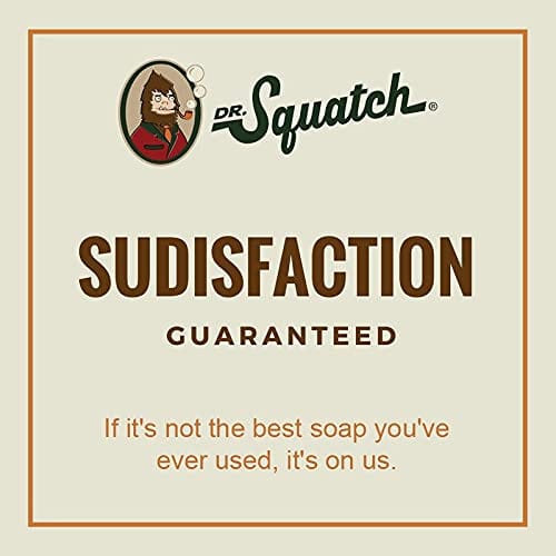 Dr. Squatch Pine Tar Soap 3-Pack Bundle – Mens Bar with Natural Woodsy Scent and Skin Exfoliating Scrub