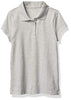 The Children's Place Girl's Short Sleeve Pique Polo, Lunar Gray, XX-Large