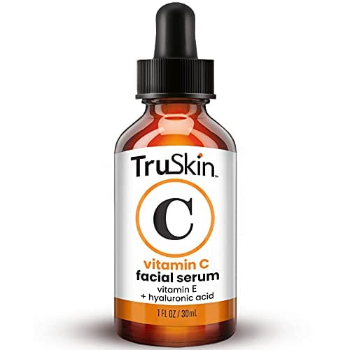 TruSkin Vitamin C Serum for Face, Topical Facial Serum with Hyaluronic Acid & Vitamin E, 1 fl oz