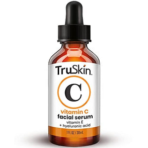 TruSkin Vitamin C Serum for Face, Topical Facial Serum with Hyaluronic Acid & Vitamin E, 1 fl oz
