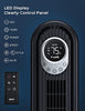 Dreo 42" Tower Fan with Remote. Floor Fan Oscillating 90°. Powerful Fan 6 Speeds. Quiet Bladeless Fan. 3 Modes. 12-Hour Timer. LED Display. Black Indoor Standing Fans for Home Bedroom Office Room