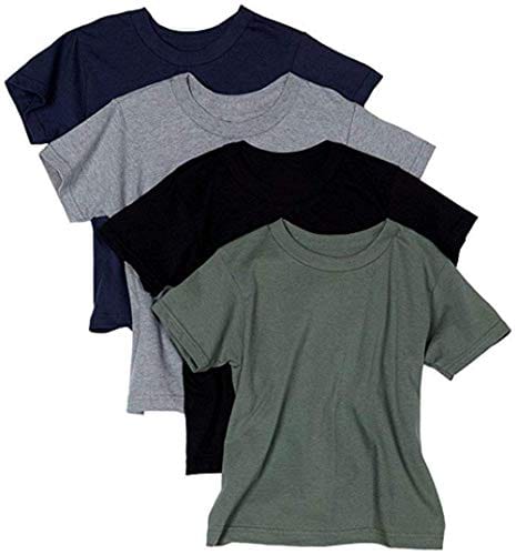 Hanes Men's Essentials Short Sleeve T-Shirt Value Pack (4-Pack), Light Steel, Small