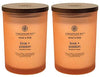 Chesapeake Bay Candle Scented Candles, Love + Passion (Grapefruit Mango), Medium (2-Pack)