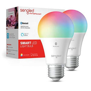 Sengled Smart Light Bulbs, Bluetooth Mesh Color Changing Light Bulb, Smart Bulbs That Work with Alexa Only, Dimmable LED Alexa Light Bulb A19 E26 Multicolor, 60W Equivalent 800LM, 2Pack