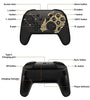 Switch Pro Controller, Enhanced Wireless Controller with Dual Vibration, Adjustable Turbo, Wake Up & Screenshot Function