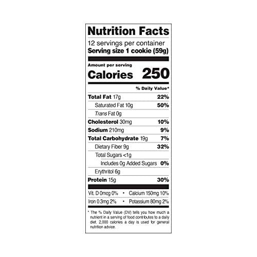 Quest Nutrition Chocolate Chip Protein Cookie, Keto Friendly, High Protein, Low Carb, Soy Free, 12 Count "Packaging may vary"