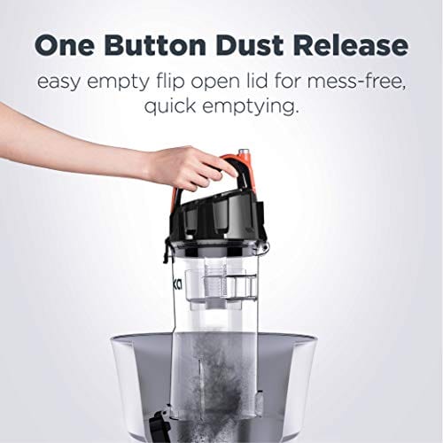 eureka PowerSpeed Turbo Spotlight Lightweight Upright Vacuum Cleaner, for Carpet and Hard Floor, Pet Tool, Orange