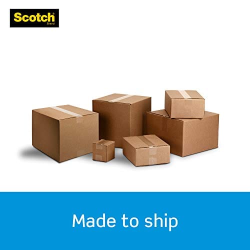 Scotch Heavy Duty Packaging Tape, 1.88" x 38.2 yd, Designed for Packing, Shipping and Mailing, Strong Seal on All Box Types, 3" Core, Clear, 3 Rolls (3850S-3)