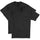 Hanes Men's 2 Pack Short Sleeve Pocket Beefy-T, Black, Medium