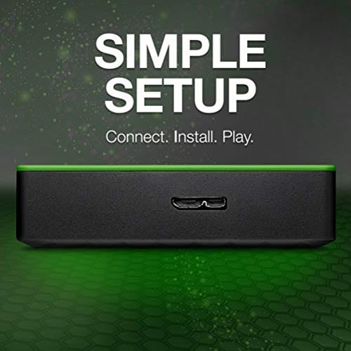 Seagate Game Drive for Xbox 2TB External Hard Drive Portable HDD – Designed for Xbox One (STEA2000403), Green
