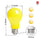 Helloify LED Bug Light Bulb, Vintage Edison Yellow Bulbs, Outdoor Porch Lights, High Brightness Filament Lamp for Pendant Wall Light Fixtures