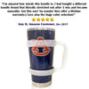 F-32 Clear/Transparent Handle - 19 COLORS - 20oz or 30oz size available - Compatible with YETI, BEAST, OZARK TRAIL, RTIC (PREVIOUS DESIGN) Tumbler Travel Mug - BPA FREE (20OZ, CLEAR/TRANSPARENT)