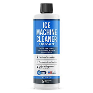 Essential Values Ice Machine Cleaner 16 fl oz, Nickel Safe Descaler | Ice Maker Cleaner Compatible with: Whirlpool 4396808, Manitowac