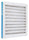 Aerostar Clean House 12x12x1 MERV 8 Pleated Air Filter Made in the USA Actual Size 11 3/4"x11 3/4"x3/4" 6 Pack,White