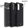 TORU DX Slim Compatible with Samsung Galaxy S20 Case - Protective Dual Layer Hybrid Case with Flexible Soft TPU Bumper Shell Hard Cover - Matte Black