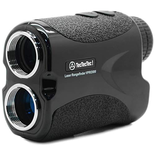 TecTecTec VPRO500 Golf Rangefinder - Laser Range Finder with Pinsensor - Laser Binoculars - with Battery