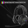 Jeecoo Xiberia USB Pro Gaming Headset for PC- 7.1 Surround Sound Headphones with Noise Cancelling Microphone