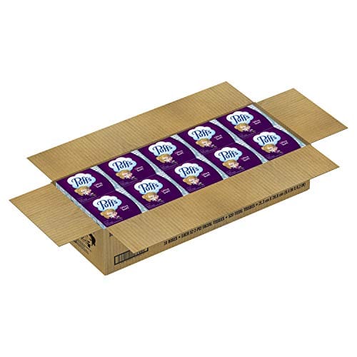 Puffs Ultra Soft Non-Lotion Facial Tissues, 10 Cubes, 52 Tissues Per Box (520 Tissues Total)