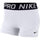 Nike Women's Pro 3" Training Short (White/Black/Black, X-Small)