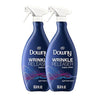 Downy Wrinkle Releaser Fabric Spray, Light Fresh Scent, 67.6 Total Oz (Pack of 2) - Odor Eliminator, Fabric Refresher, Static Remover & Ironing Aid (Packaging May Vary)