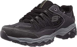 Skechers mens Afterburn M. Fit fashion sneakers, Black, 6.5 US