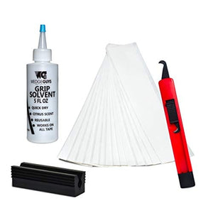 Golf Grip Kits for Regripping Golf Clubs - Professional Quality (Deluxe Grip Kit: Hook Blade, 15 Grip Tape Strips, 5 Ounce Solvent, Rubber Vise Clamp)