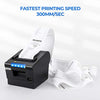 MUNBYN Receipt Printer P068, 3'1/8 80mm Direct Thermal Printer, POS Printer with Auto Cutter - Receipt Printer with USB Serial Ethernet Windows Driver ESC/POS Support Cash Drawer