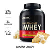 Optimum Nutrition Gold Standard 100% Whey Protein Powder, Banana Cream, 5 Pound (Packaging May Vary)