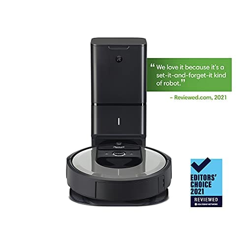 iRobot Roomba i6+ (6550) Robot Vacuum with Automatic Dirt Disposal-Empties Itself for up to 60 Days, Wi-Fi Connected, Works with Alexa, Carpets, + Smart Mapping Upgrade - Clean & Schedule by Room