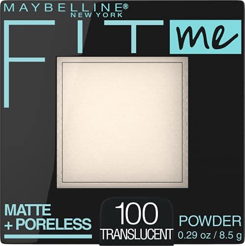 Maybelline New York Fit Me Matte + Poreless Powder Makeup, Translucent, 0.29 Ounce, Pack of 1