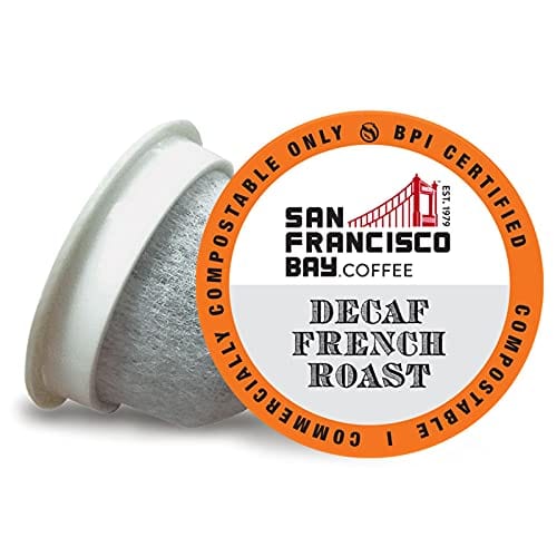 SAN FRANCISCO BAY SF Coffee OneCUP Ct Swiss Water Processed Dark Compostable Coffee Pods K Cup Compatible including Keurig 2.0
