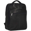Kenneth Cole Reaction Manhattan Commuter Slim Backpack 16" Laptop Computer & Tablet Travel, Business, Work, School Bookbag, Black, Colombian Leather