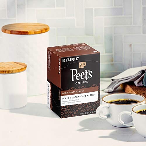 Peet’s Coffee Major Dickason's Blend K-Cup Coffee Pods for Keurig Brewers, Dark Roast, 75 Pods