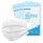 Wudida White Disposable Face Masks 50pcs, 3 Ply White Face Masks Breathable for Adults