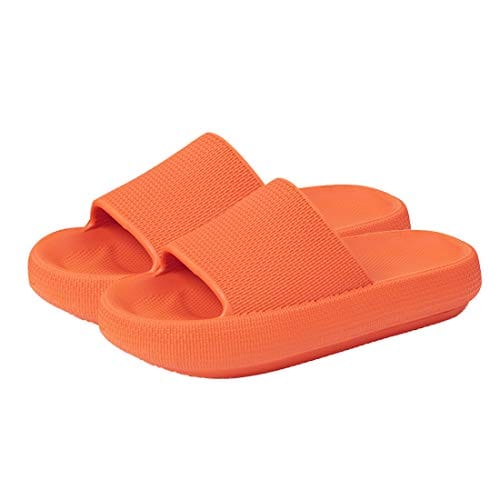 Menore Slippers for Women and Men Quick Drying, EVA Open Toe Soft Slippers, Non-Slip Soft Shower Spa Bath Pool Gym House Sandals for Indoor & Outdoor Caramel
