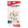 Pentel Hi-Polymer Cap Erasers, White 50-Pk (ZEH02BP50)