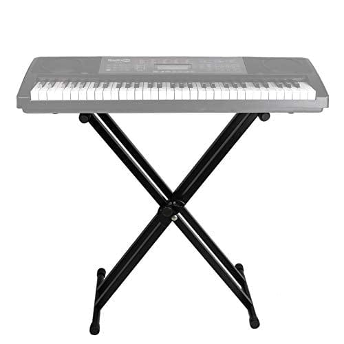 RockJam Adjustable Keyboard Stand with Locking Straps & Quick Release Mechanism