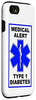 iPhone SE (2020) / 7 / 8 Medical Alert Type 1 Diabetes Blue Case