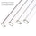 ALINK Skinny Clear Glass Straws, 10.5" x 7 mm Long Reusable Drinking Straws for 30 oz RTIC/YETI Tumblers, Mason Jars, Pack of 8 with 2 Cleaning Brush and 8 Silicone Tips