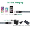 USB C to Lightning Cable, Sundix 2Pack 6FT Nylon Braided Charging Syncing Cord Compatible with iPhone 12/12Pro/12ProMax/11/11Pro/11Pro MAX/XS/XS MAX/XR/X/8/8Plus/7/7Plus and More