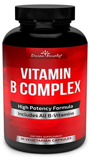 Super B Complex Vitamins - All B Vitamins Including B12, B1, B2, B3, B5, B6, B7, B9, Folic Acid - Vitamin B Complex Supplement
