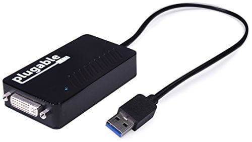 Plugable USB 3.0 to DVI/VGA/HDMI Video Graphics Adapter for Multiple Monitors up to 2048x1152 Supports Windows 10, 8.1, 7, XP