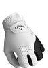 Callaway Golf Men's Weather Spann Premium Japanese Synthetic Golf Glove (X-Large, Single, White, Worn on Left Hand)