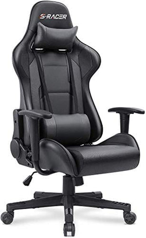 Homall Gaming Chair Office Chair High Back Computer Chair PU Leather Desk Chair PC Racing Executive Ergonomic Adjustable Swivel Task Chair