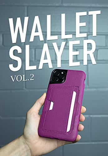 Smartish iPhone 11 Pro Max Wallet Case - Wallet Slayer Vol. 2 [Slim Protective Kickstand] Credit Card Holder (Silk) - Purple Reign