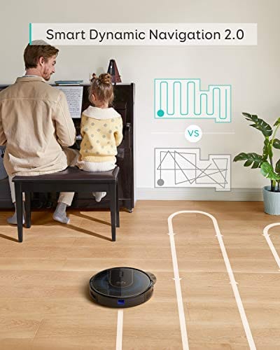eufy by Anker, RoboVac G30, Robot Vacuum with Smart Dynamic Navigation 2.0, 2000Pa Strong Suction, Wi-Fi, Compatible with Alexa, Carpets and Hard Floors