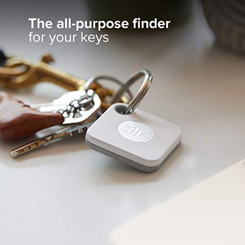 Tile Mate (2020) 2-Pack -Bluetooth Tracker, Keys Finder and Item Locator for Keys, Bags and More; Water Resistant with 1 Year Replaceable Battery