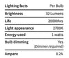 29Feet Solar String Lights Outdoor G40 Patio Lights with 25 LED Shatterproof Bulbs, 4 Light Modes, Weatherproof Hanging Lights